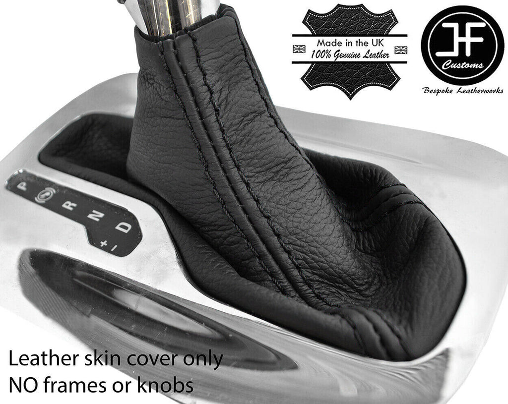 BLACK STITCH LEATHER AUTOMATIC GEAR GAITER FOR VAUXHALL ASTRA MK6 J 2009-2015