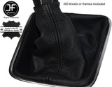 BLACK STITCHING MANUAL LEATHER GEAR GAITER FITS VW TIGUAN 2011-2016 CUSTOM NEW