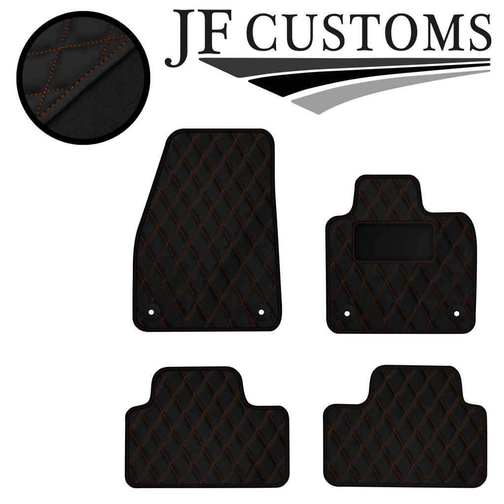 TAN DIAMOND VINYL 4X TAILORED FLOOR CARPET FOR VOLVO XC40 AUTO 17-21 JF1