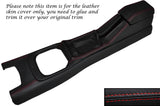 RED STITCH CENTRE CONSOLE COVER + ARMREST COVER FITS FORD SIERRA COSWORTH MK1