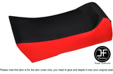 BLACK & BRIGHT RED VINYL CUSTOM FITS YAMAHA PHAZER 84-89 SEAT COVER CUSTOM NEW