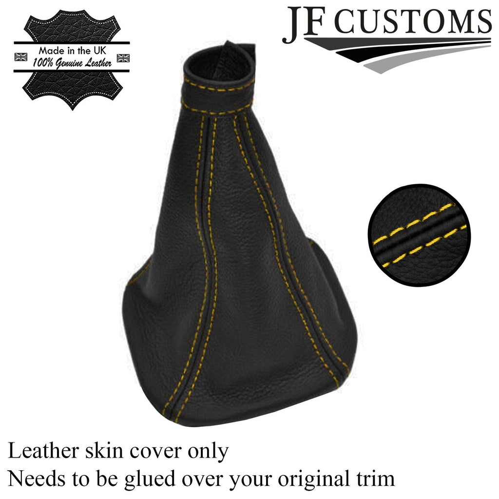 FITS IVECO DAILY VAN 99-06 GEAR GAITER LEATHER yellow stitch CUSTOM NEW
