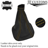 FITS IVECO DAILY VAN 99-06 GEAR GAITER LEATHER yellow stitch CUSTOM NEW