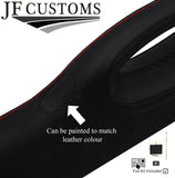 RED STITCH TOP-GRAIN LEATHER 2X A PILLAR TRIM COVERS FOR FORD F150 04-08