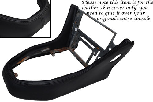 BLACK STITCH FITS TRIUMPH STAG MK1 MK2 CENTER CONSOLE LEATHER SKIN COVER ONLY