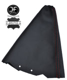 RED STITCH VINYL REPLACEMENT LEATHER GEAR GAITER FITS PEUGEOT 106 1996-2003