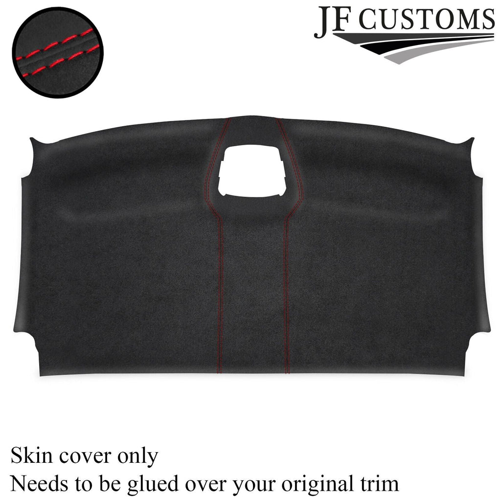 RED STITCH D GREY LUXE SUEDE FRONT HEADLINER COVER FITS VW CRAFTER 06-17
