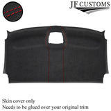RED STITCH D GREY LUXE SUEDE FRONT HEADLINER COVER FITS VW CRAFTER 06-17