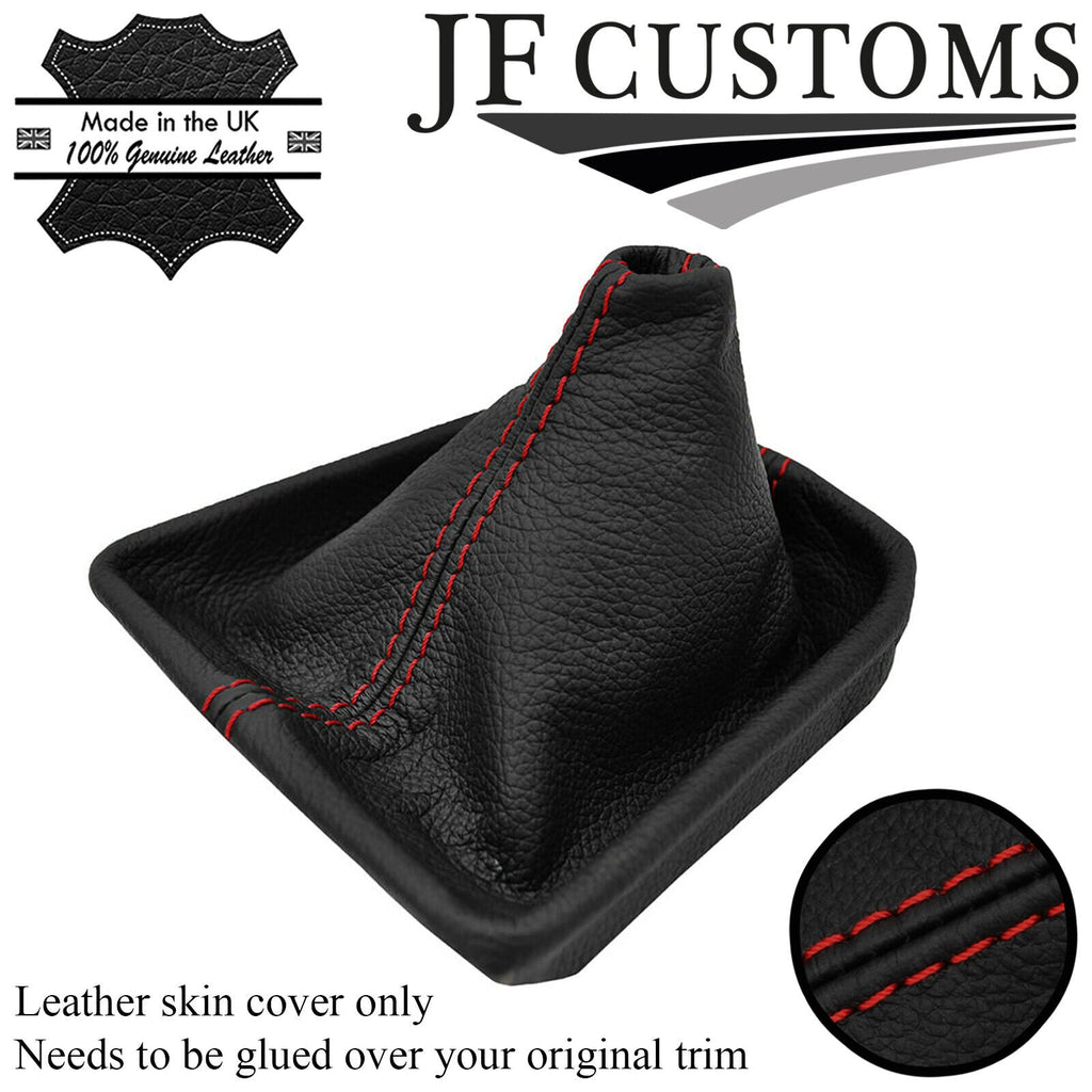 D RED STITCH ITALIAN LEATHER MANUAL GEAR GAITER FITS VW UP 2017-2021 CUSTOM NEW