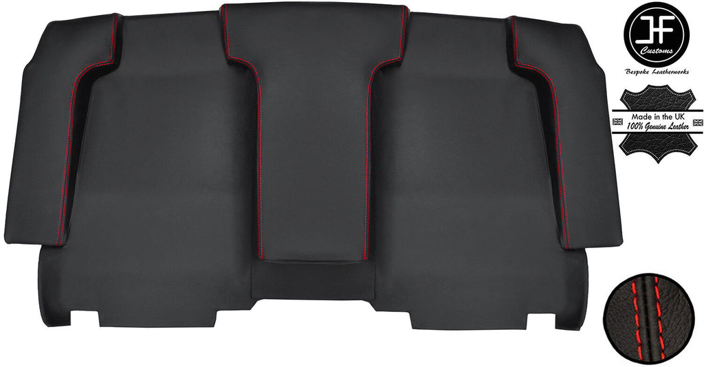RED STITCH BACK WALL PAD BACKPAD REAL LEATHER COVERS FOR PORSCHE 914 72-76