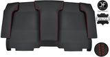RED STITCH BACK WALL PAD BACKPAD REAL LEATHER COVERS FOR PORSCHE 914 72-76