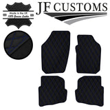 BLUE DIAMOND STITCH VINYL 4X TAILORED FLOOR MAT CARPETS FOR SEAT IBIZA 02-06