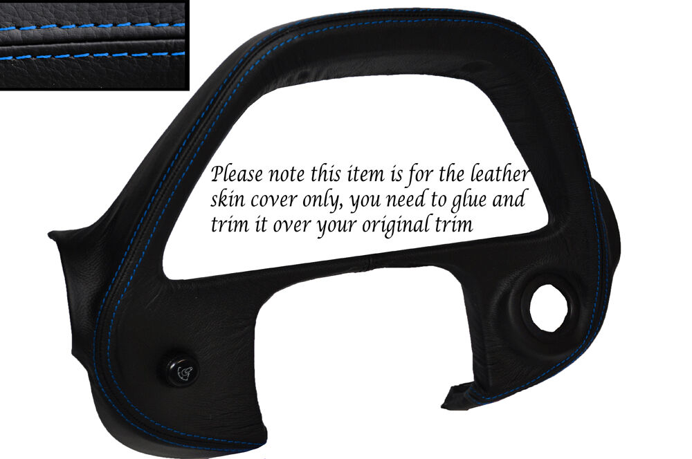 BLUE STITCH SPEEDO SURROUND TRIM LEATHER COVER FITS LEXUS IS200 ALTEZZA 98-05