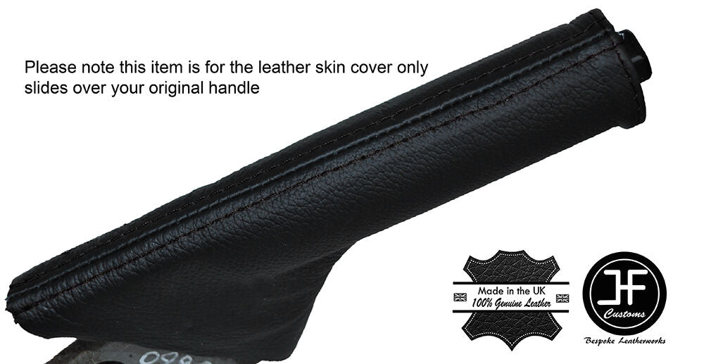 BLACK STITCHING LEATHER HANDBRAKE GAITER FITS MAZDA MX6 MX-6 1992-1997