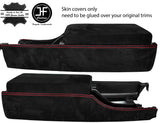 RED STITCH CENTRE CONSOLE SIDE TRIM SUEDE COVER FITS NISSAN 300ZX Z32 90-96