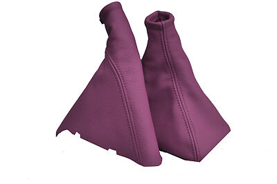 PINK LEATHER FITS OPEL VAUXHALL CORSA C COMBO 2001-2006 HANDBRAKE GEAR GAITER
