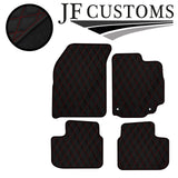 D RED DIAMOND STITCH VINYL 4X TAILORED FLOOR CARPETS FOR SUZUKI SX4 MK1 06-13