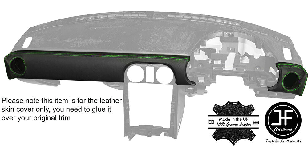 GREEN STITCH DASH PAD TRIM LEATHER COVER FITS MAZDA MX5 MK1 MIATA 89-97 STYLE 2