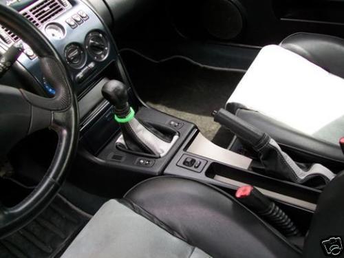 FITS FIAT COUPE GEAR & HANDBRAKE REAL LEATHER GREY BLACK CUSTOM NEW MADE IN UK