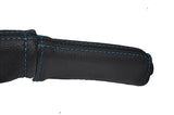 blue stitching FITS VW GOLF MK2 2 II JETTA 83-92 LEATHER HANDBRAKE HANDLE COVER