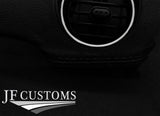 BLACK STITCH LEATHER 2X FRONT DASH TRIM COVERS FITS MAZDA MX5 MK3 NC 05-14