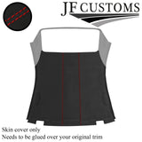 RED STITCH D GREY SUEDE HARDTOP ROOF HEADLINER COVER FOR BMW E46 CONVERTIBLE