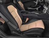 OAK REAL LEATHER 2X SEAT BELT STALK LONG COVERS FITS CORVETTE C5 1997-2004