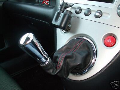 FITS HONDA CIVIC TYPE R GEAR GAITOR  RED STITCH LEATHER CUSTOM NEW MADE IN UK