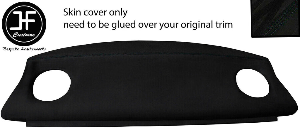 BLACK STICH REAR PARCEL SHELF LUXE SUEDE COVER FOR BMW 3 SERIES E46 COUPE 98-05