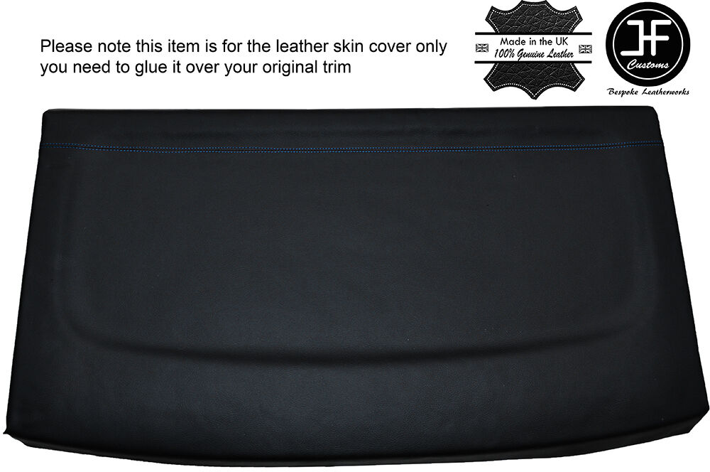 BLUE STITCH REAR PARCEL SHELF LEATHER COVER FITS VW GOLF MK4 IV JETTA 98-05