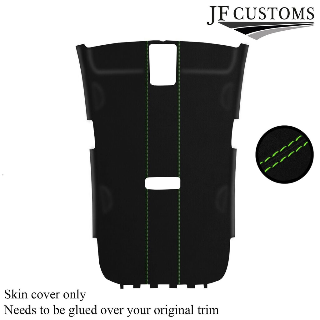 LIGHT GREEN STITCH LUXE SUEDE HEADLINER COVER FITS VW GOLF MK6 2008-2013