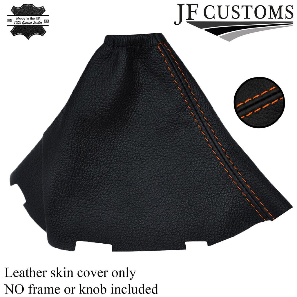 ORANGE STITCH FITS TOYOTA AURIS REAL LEATHER MANUAL GEAR GAITER 2007-2011
