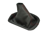 FITS VW NEW BEETLE 1998-2005 LEATHER GEAR GAITER RED STITCHING CUSTOM NEW