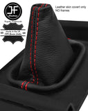 RED STITCH TOP GRAIN LEATHER GEAR GAITER FITS BMW 3 SERIES E21 1975-1984