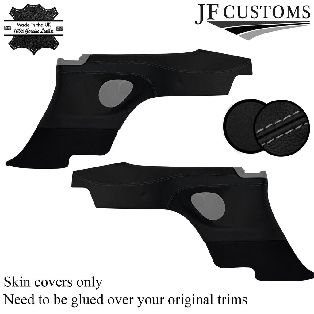 GREY STITCH 2X REAR DOOR CARD PANEL COVER FOR PORSCHE CARRERA 996 COUPE 97-05