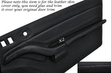 BLACK STITCH 2X TOP DOOR TRIM  & 2X HANDLE ARMREST SKIN COVERS FITS PORSCHE 993