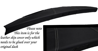 WHITE STITCH FITS MINI CLASSIC ROVER COOPER AUSTIN DASH LEATHER COVER ONLY