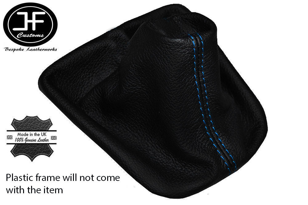 BLUE LEATHER FITS BMW E36 E46 SEDAN CONVERTIBLE COUPE ESTATE GEAR GAITER