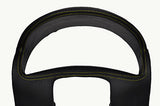 yellow stitch FITS VAUXHALL OPEL CORSA C 00-06 GAUGE HOOD SPEEDO LEATHER COVER