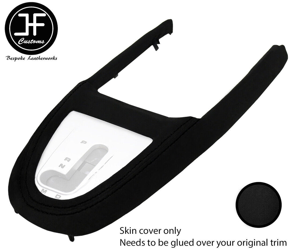 BLACK STITCH AUTO GEAR SURROUND LUXE SUEDE COVER FOR PORSCHE CARRERA 911 997