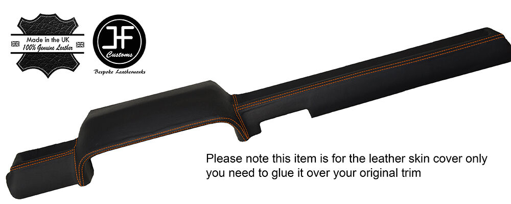 ORANGE STITCHING TOP DASH DASHBOARD LEATHER COVER FITS PORSCHE 914 1969-1976