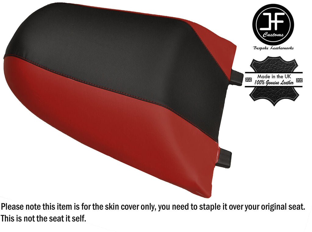 BLACK & DARK RED VINYL CUSTOM FITS POLARIS GENESIS 99-04 1200 REAR SEAT COVER