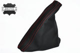 RED DOUBLE STITCH FITS VAUXHALL VECTRA B 1992-2002 LEATHER HANDBRAKE GAITER