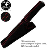 RED STITCH HANDBRAKE GAITER SUEDE COVER + HANDLE FITS ALFA ROMEO 156 98-02