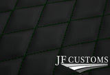 D GREEN DIAMOND STITCH VINYL 4XTAILORED FLOOR CARPET FOR JAGUAR F-PACE 16-21 JF1