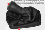 black stitch FITS MERCEDES FL E CLASS W210 GEAR GAITER 99-03 MANUAL&AUTOMATIC