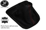 RED STITCH MANUAL REAL LEATHER GEAR STICK GAITER FOR VOLVO V50 2004-2011