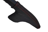 FITS SMART FORFOUR LEATHER HANDBRAKE GAITER red stitch CUSTOM NEW MADE IN UK