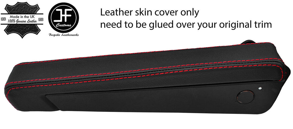 RED STITCH DRIVER SEAT ARMREST LEATHER COVER FITS LONDON TAXI LTI TX4 CUSTOM NEW