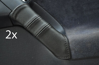 FITS VW GOLF MK3 3 III LEATHER 2X DOOR HANDLE COVERS black CUSTOM NEW MADE IN UK